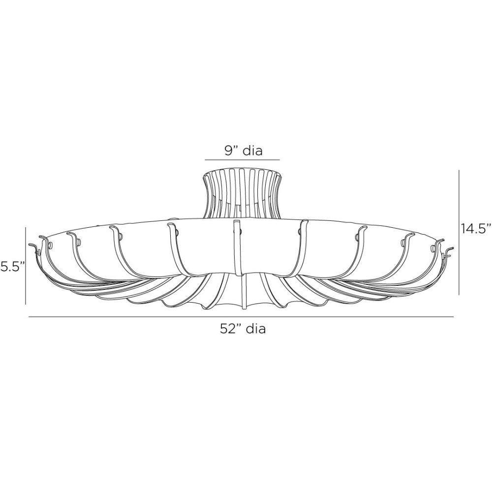 Chambers Ceiling Semi Flush Light