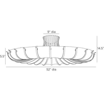 Chambers Ceiling Semi Flush Light