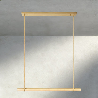 Audubon Alabaster Single Bar Linear Chandelier
