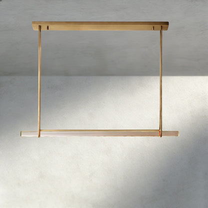 Audubon Crystal Linear Single Bar Chandelier