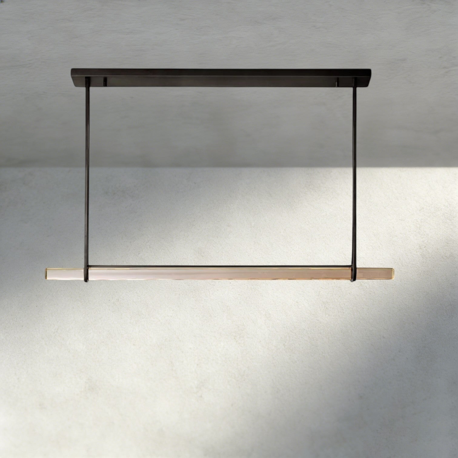Audubon Crystal Linear Single Bar Chandelier