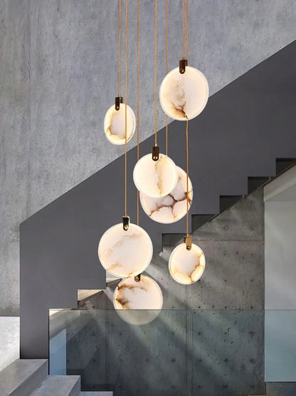 Moonshade Natural Marble Pendant Light Fixture