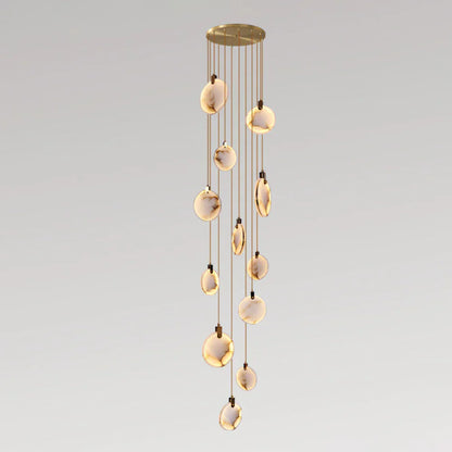 Moonshade Natural Marble Pendant Light Fixture