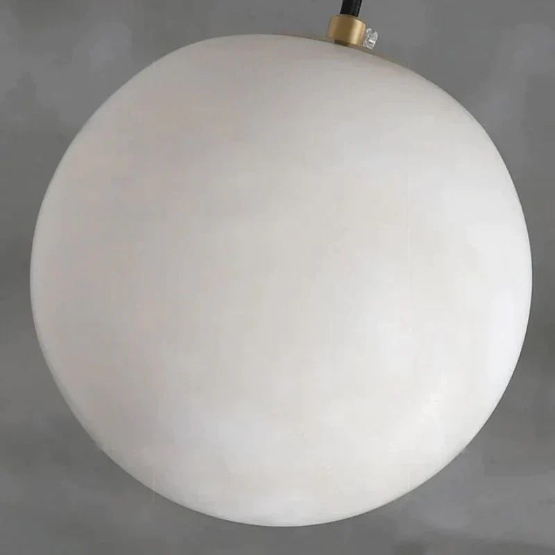 Theseus Alabaster Ball Pendant Light