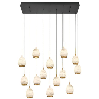 Alabaster Linear LED Chandelier