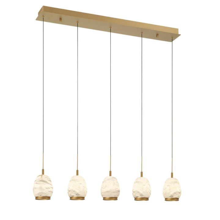 Alabaster Linear LED Chandelier