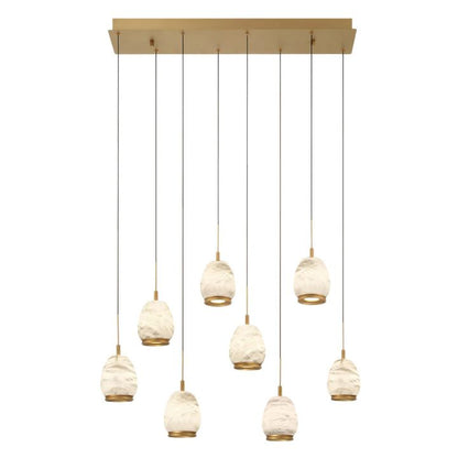 Alabaster Linear LED Chandelier
