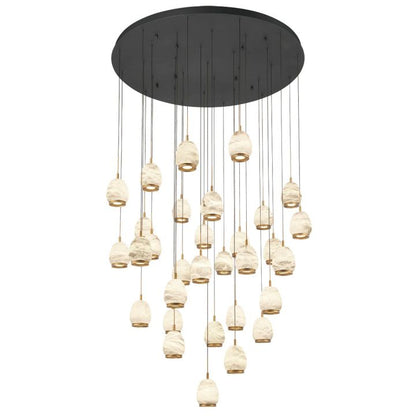 Lucidate Alabaster Round LED Chandelier