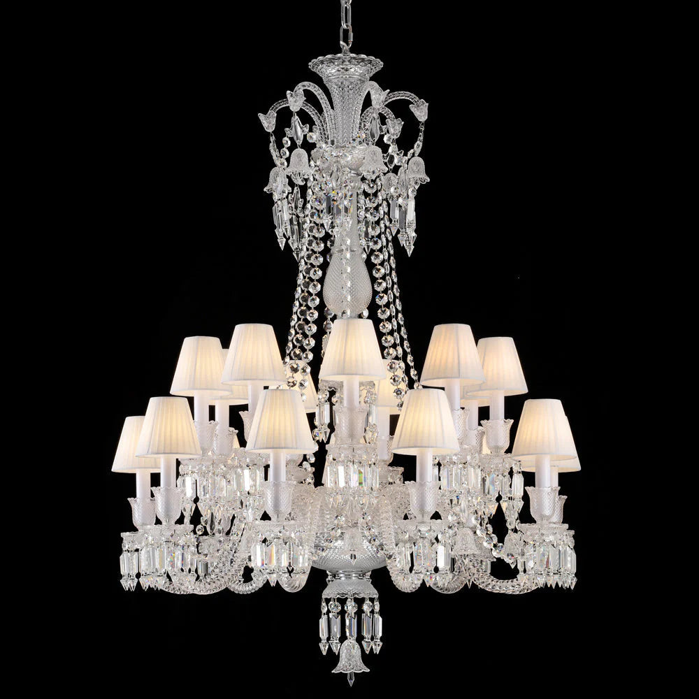 Long Neck Cristellire Crystal Chandelier