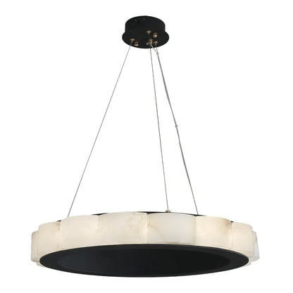 Avalon Moden Alabaster Round Chandelier