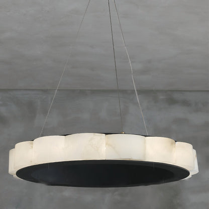 Avalon Moden Alabaster Round Chandelier