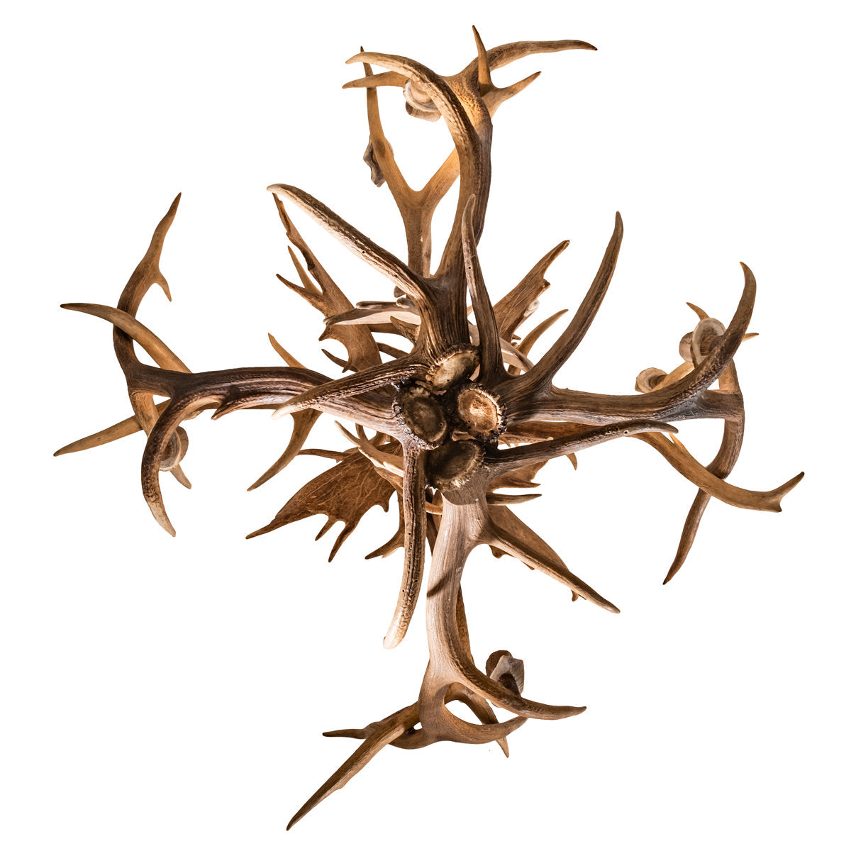 Rustic Lodge 10 - Light Chandelier 55"W