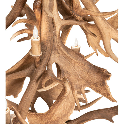 Rustic Lodge 10 - Light Chandelier 55"W