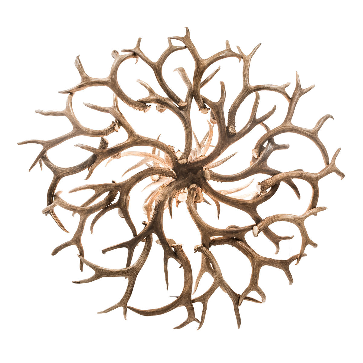 Rustic Lodge 12 - Light Chandelier 52"W