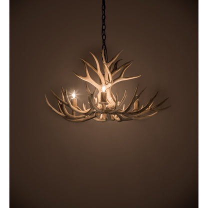 Rustic Lodge 4 - Light Chandelier 32"W
