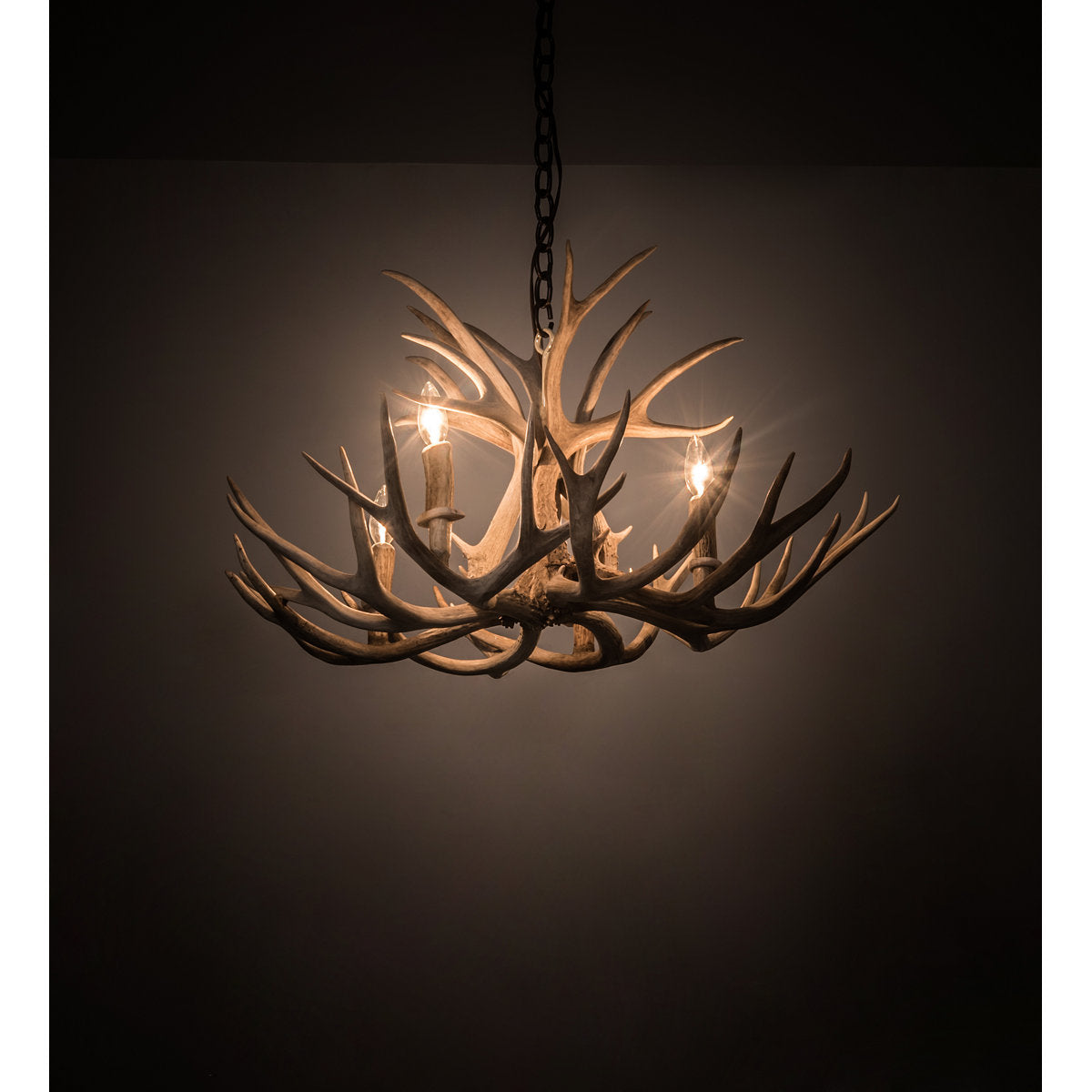 Rustic Lodge 4 - Light Chandelier 30"W