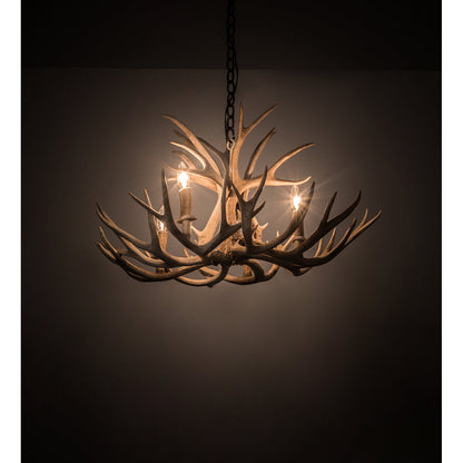 Rustic Lodge 4 - Light Chandelier 30"W