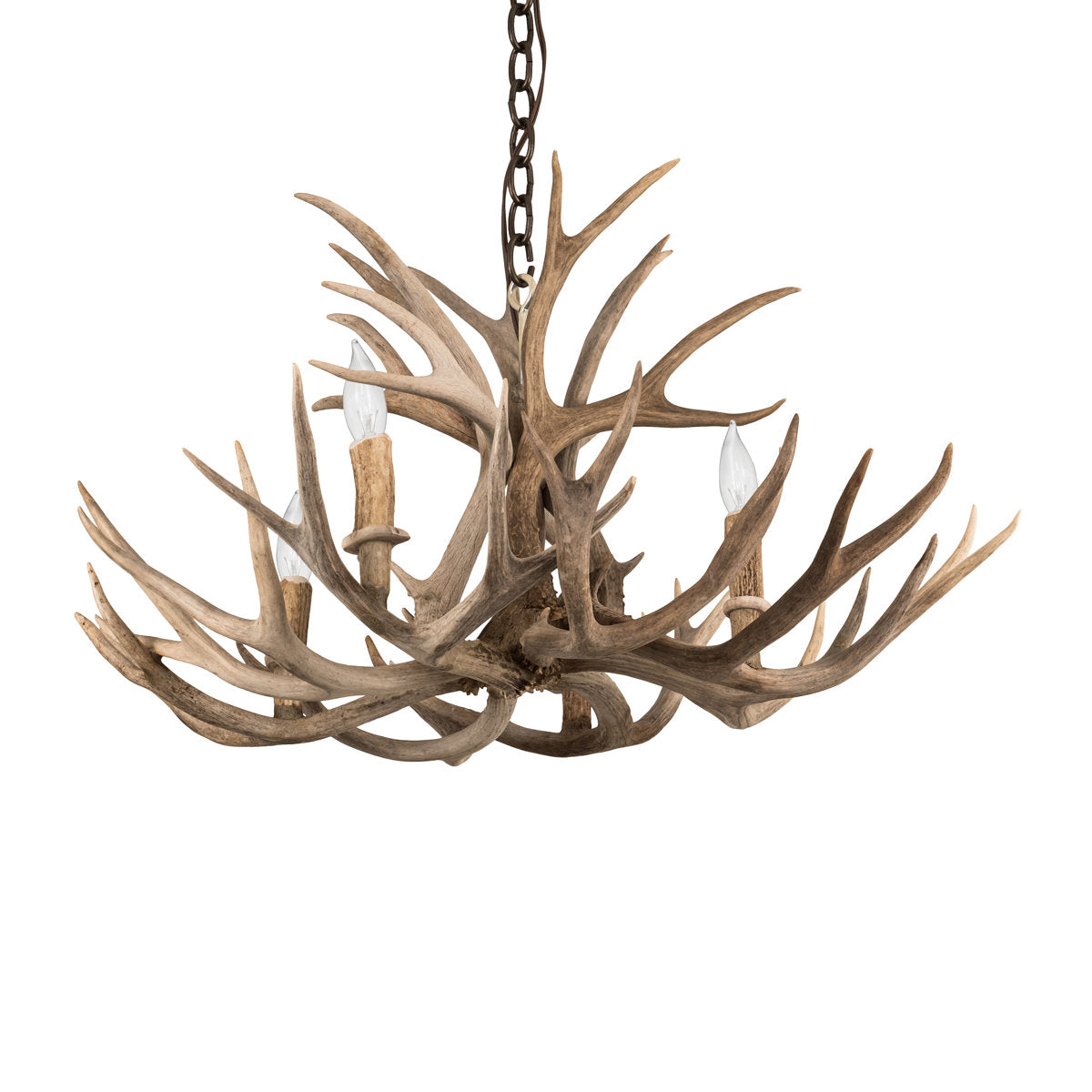 Rustic Lodge 4 - Light Chandelier 30"W