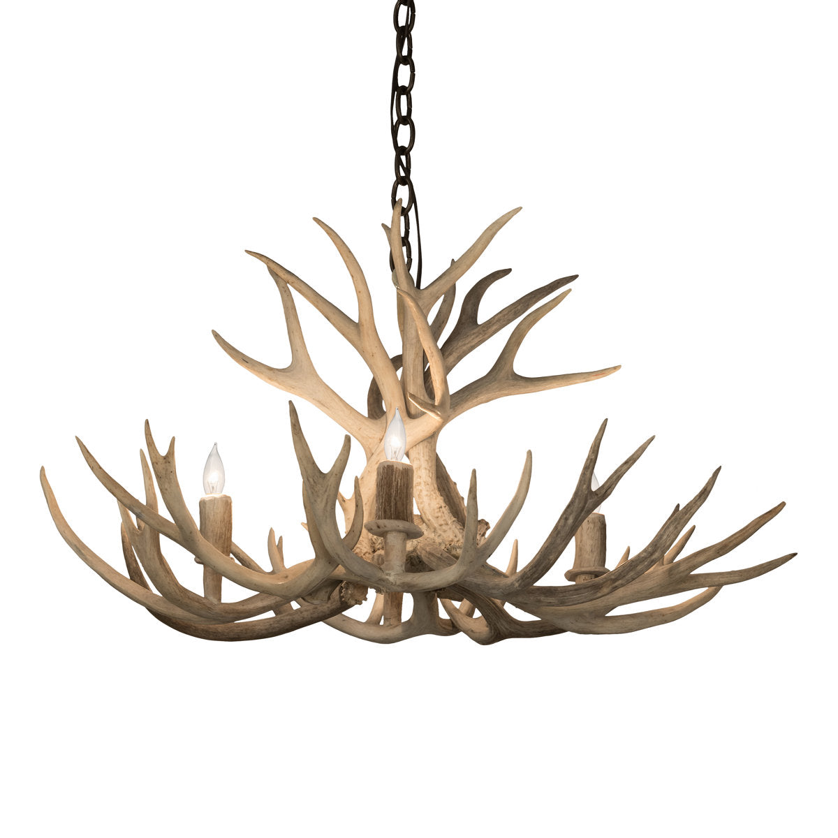Rustic Lodge 4 - Light Chandelier 32"W