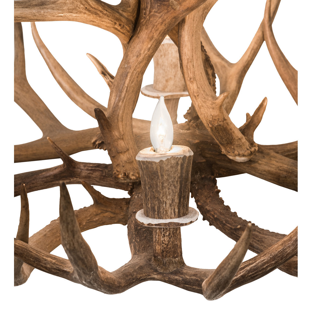 Rustic Lodge 4 - Light Chandelier 33"W