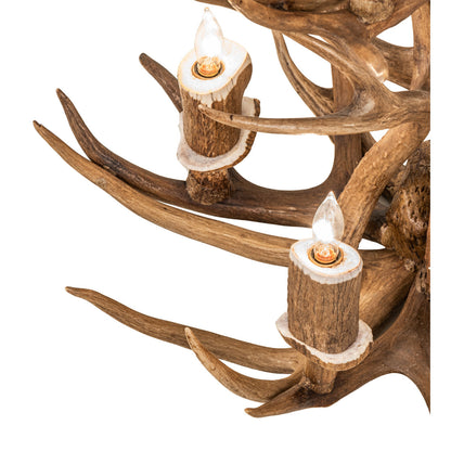 Rustic Lodge 6 - Light Chandelier 20"W