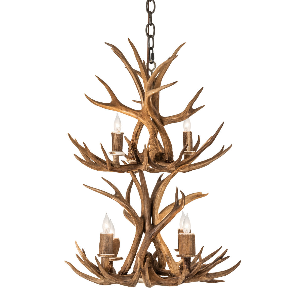 Rustic Lodge 6 - Light Chandelier 20"W