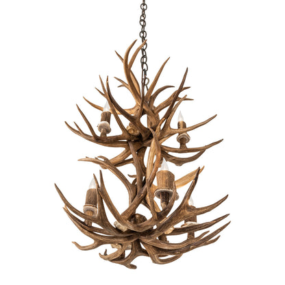 Rustic Lodge 6 - Light Chandelier 20"W