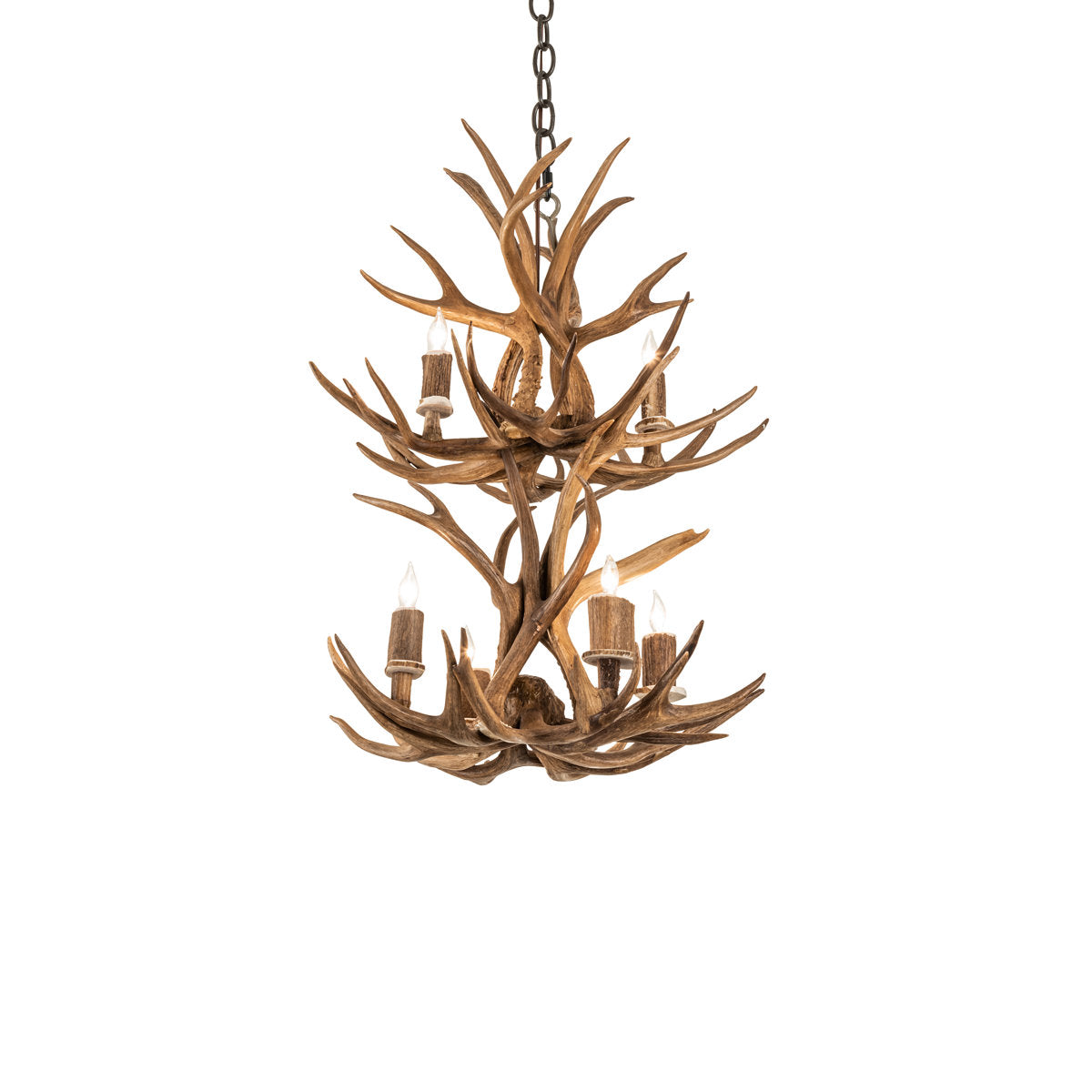 Rustic Lodge 6 - Light Chandelier 20"W