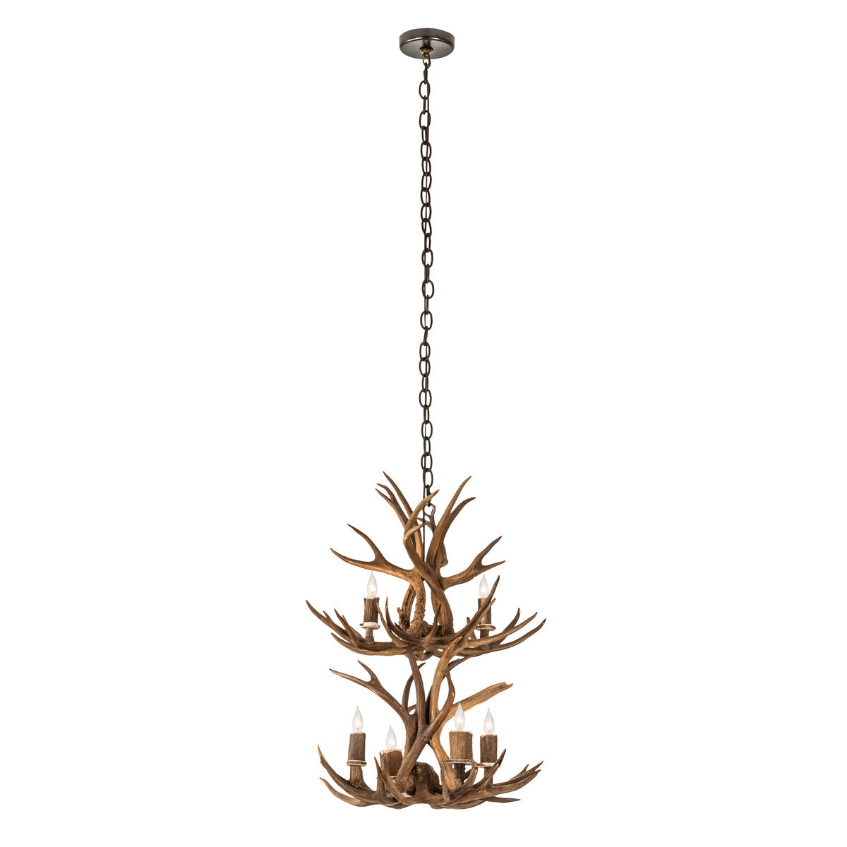 Rustic Lodge 6 - Light Chandelier 20"W