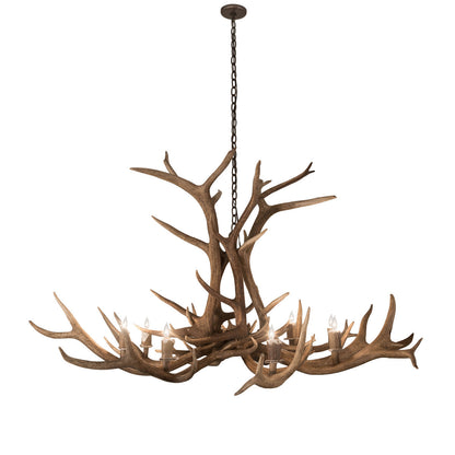 Rustic Lodge 8 - Light Chandelier 66"W