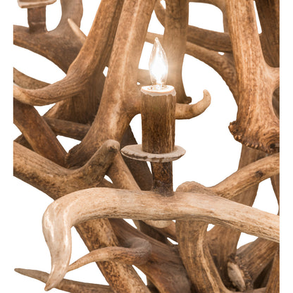 Rustic Lodge 8 - Light Chandelier 59"W