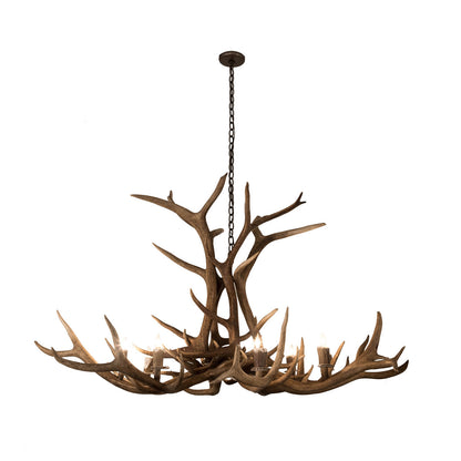 Rustic Lodge 8 - Light Chandelier 66"W