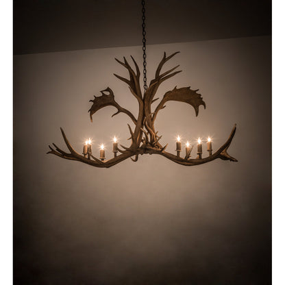 Rustic Lodge 8 - Light Chandelier 64"W