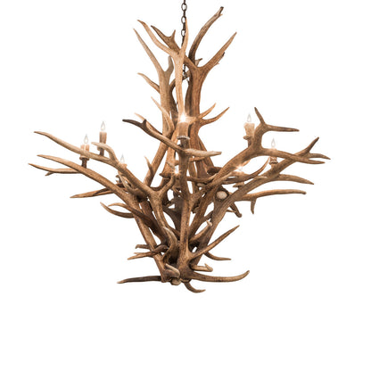 Rustic Lodge 8 - Light Chandelier 59"W