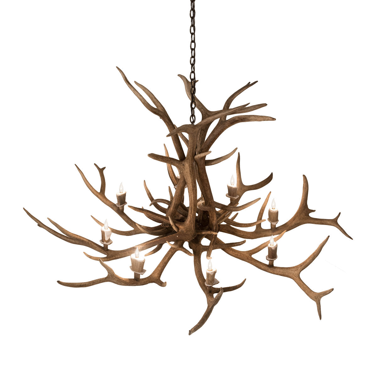 Rustic Lodge 8 - Light Chandelier 66"W