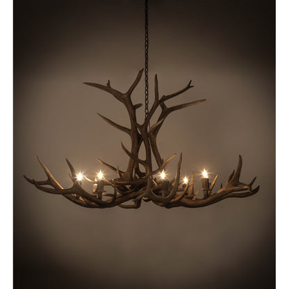 Rustic Lodge 8 - Light Chandelier 66"W