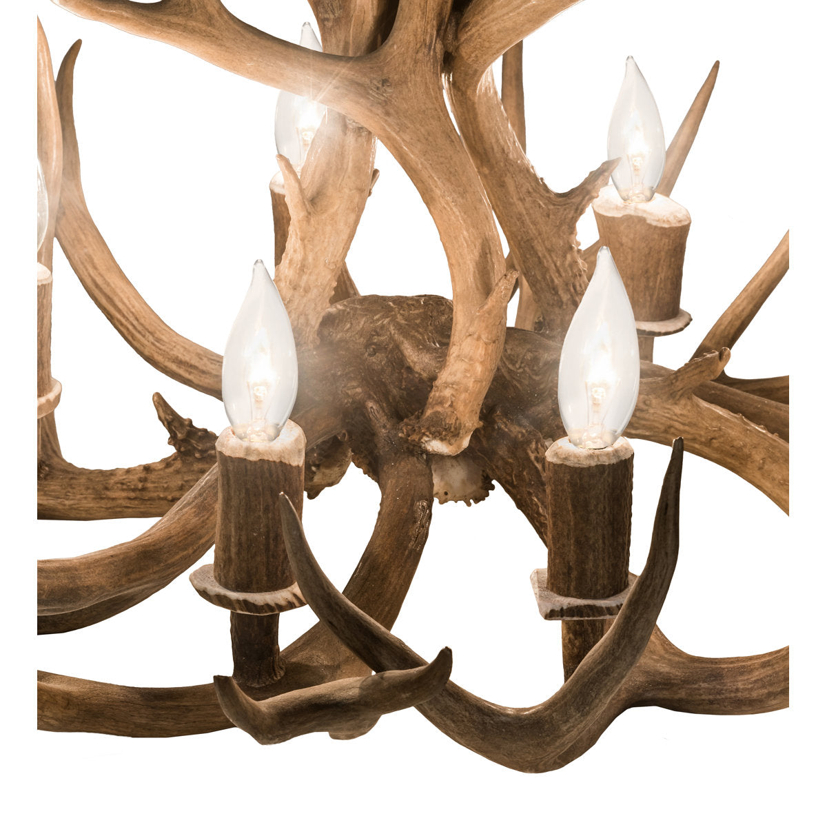 Rustic Lodge 8 - Light Chandelier 32"W