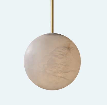 Theseus Alabaster Modern Ball Pendant Light