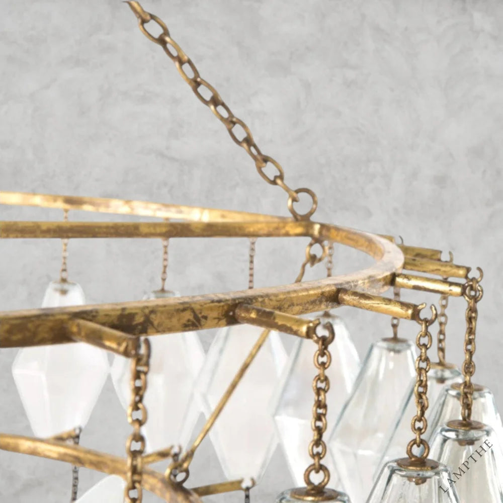 Adeline 10-Light Glass Chandelier