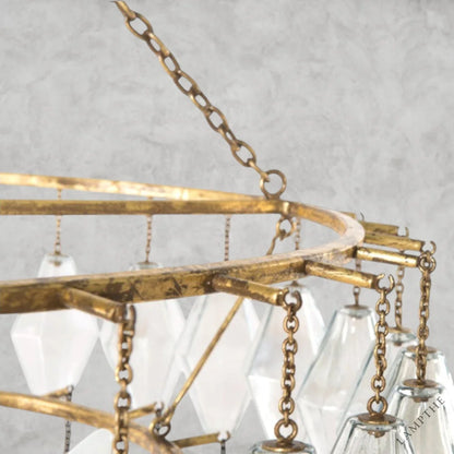 Adeline 10-Light Glass Chandelier
