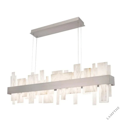 Alabaster Acropolis 46in LED Linear Chandelier