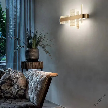 Alabaster Acropolis LED Wall Sconce