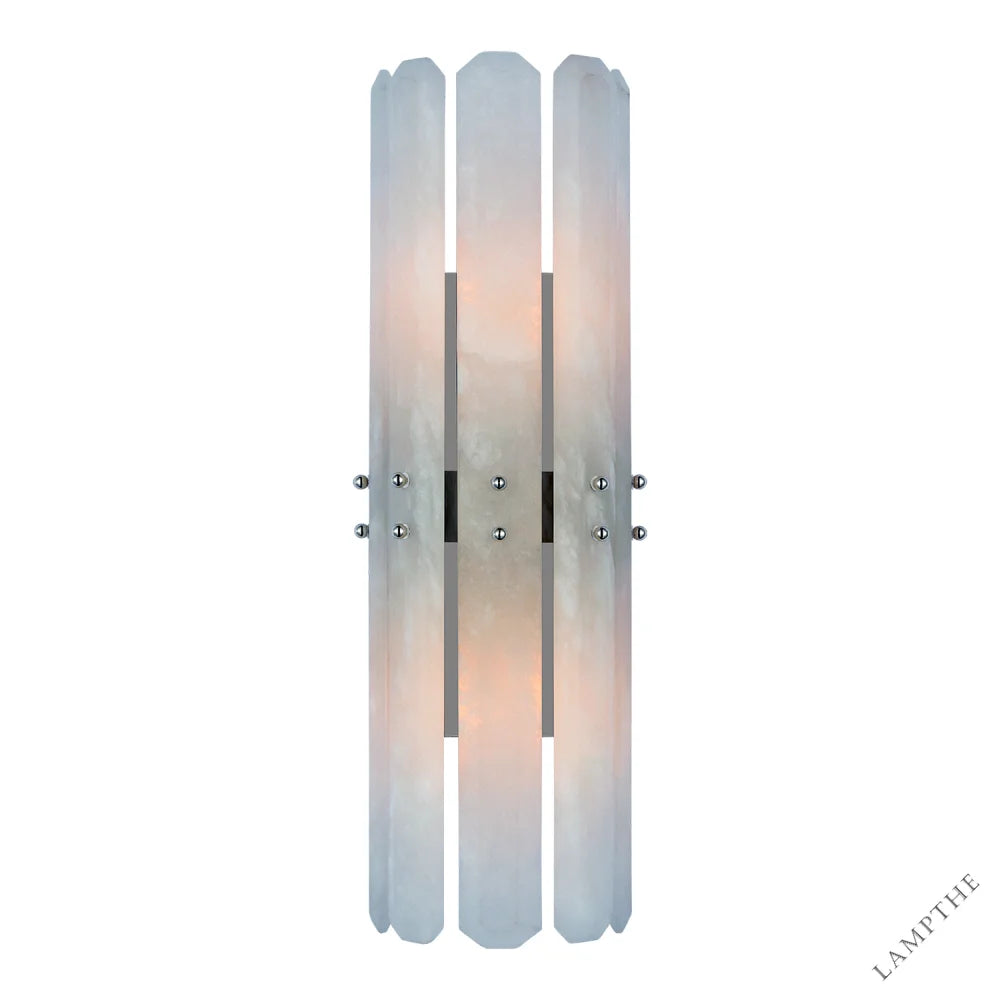Alabaster Adrian Shield Wall Sconce