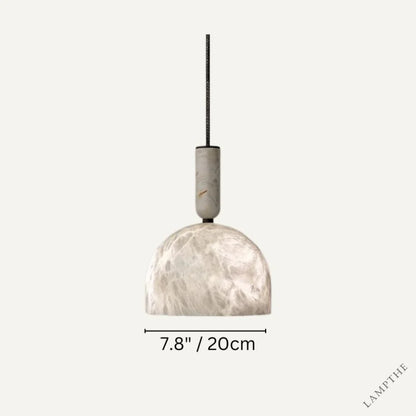 Alabaster Altus Hemisphere Pendant Light
