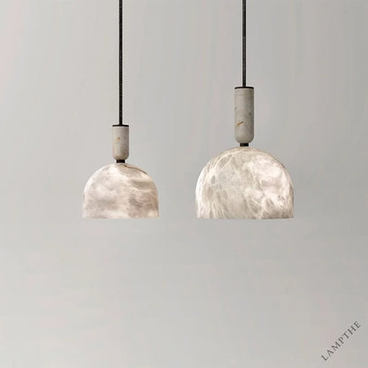Alabaster Altus Hemisphere Pendant Light