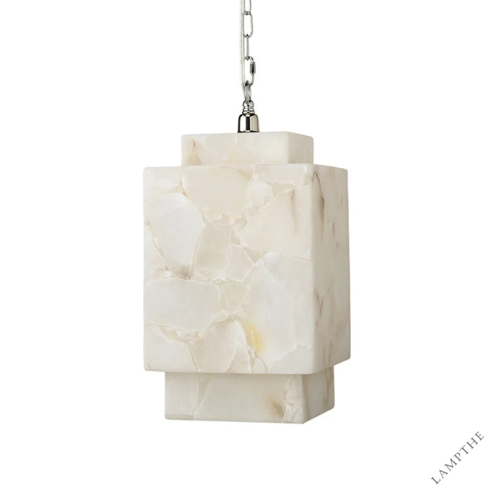 Alabaster Cube Pendant Lamp
