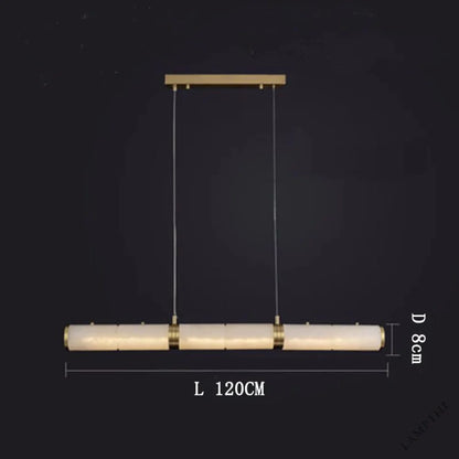 Alabaster Cylindrical Chandelier - jchandelier