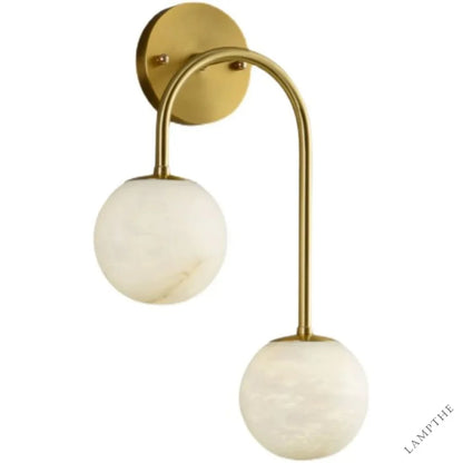 Alabaster Glo Modern Wall Sconce In Bedroom