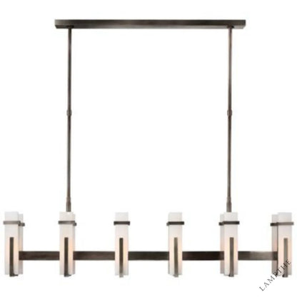 Alabaster Ian K Fowler Malik Large Linear Chandelier