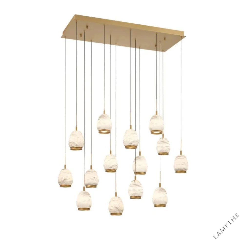 Alabaster Linear LED Chandelier